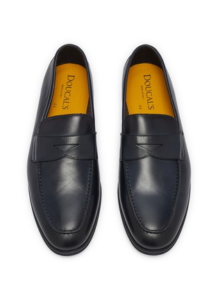 Detail View - Click To Enlarge - DOUCAL'S - Leather Penny Loafers