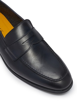 Detail View - Click To Enlarge - DOUCAL'S - Leather Penny Loafers