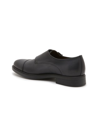  - DOUCAL'S - Double Buckle Cap Toe Leather Shoes