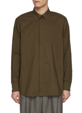 Main View - Click To Enlarge - BARENA - Garment Dyed Cotton Shirt