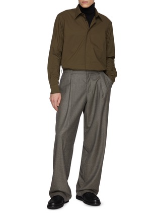Figure View - Click To Enlarge - BARENA - Garment Dyed Cotton Shirt