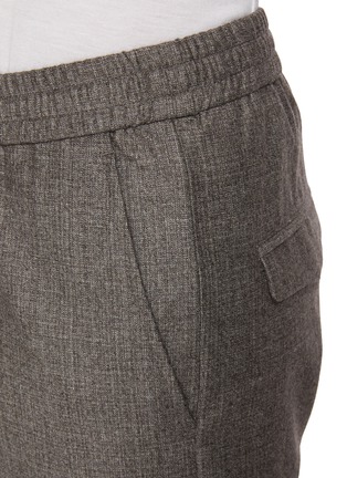  - BARENA - Elasticated Waist Wool Flannel Pants