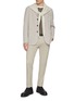Figure View - Click To Enlarge - BARENA - Flat Front Elasticated Semi Jogger Pants