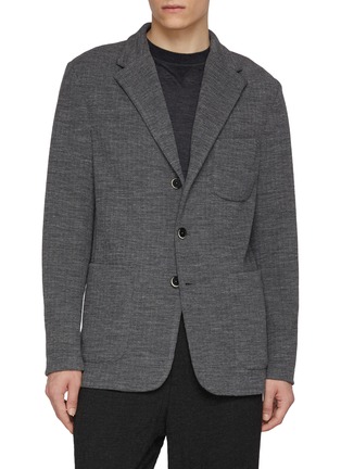 Main View - Click To Enlarge - BARENA - Notch Lapel Single Breasted Blazer