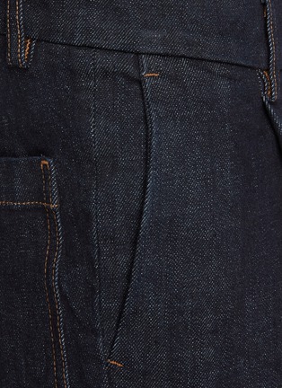  - BARENA - Pleated Carrot Dark Wash Jeans