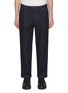 Main View - Click To Enlarge - BARENA - Pleated Carrot Dark Wash Jeans