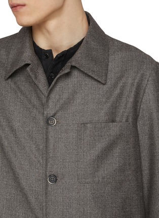  - BARENA - Pinpoint Flannel Wool Overshirt