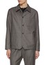 Main View - Click To Enlarge - BARENA - Pinpoint Flannel Wool Overshirt