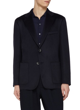 Main View - Click To Enlarge - BARENA - Single Breasted Cashmere Blazer