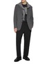 Figure View - Click To Enlarge - BARENA - Ameo Seeersucker Herringbone Pants