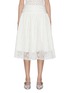 Main View - Click To Enlarge - ATELIER EDITION - Shirred Lace Midi Skirt