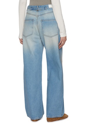 Back View - Click To Enlarge - ATELIER EDITION - Cinch Back Light Wash Jeans