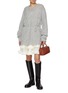 Figure View - Click To Enlarge - ATELIER EDITION - Scotch Tie Waist Knit Sweater