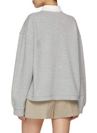 Back View - Click To Enlarge - ATELIER EDITION - Constrast Collar Sweatshirt
