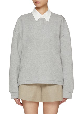 Main View - Click To Enlarge - ATELIER EDITION - Constrast Collar Sweatshirt