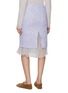 Back View - Click To Enlarge - ATELIER EDITION - Shimmering Layered Midi Skirt