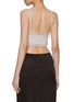 Back View - Click To Enlarge - ATELIER EDITION - Frill Trim Cashmere Bustier Top