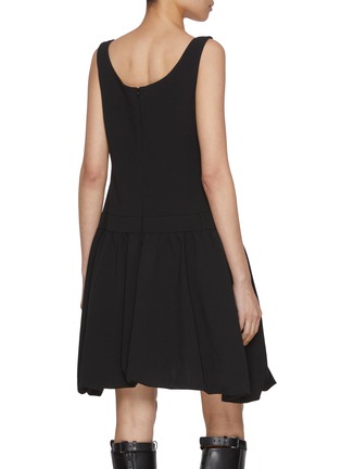 Back View - Click To Enlarge - ATELIER EDITION - Square Neck Balloon Dress
