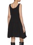 Back View - Click To Enlarge - ATELIER EDITION - Square Neck Balloon Dress