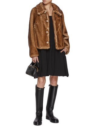 Figure View - Click To Enlarge - ATELIER EDITION - Square Neck Balloon Dress