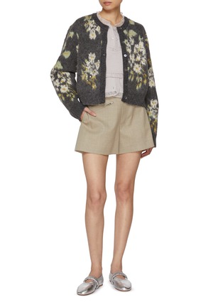 Figure View - Click To Enlarge - ATELIER EDITION - Flower Motif Knit Cardigan