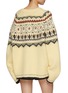 Back View - Click To Enlarge - ATELIER EDITION - Nordic Knit Cardigan