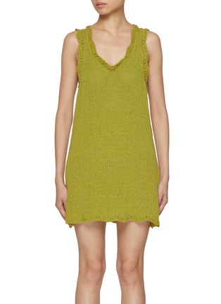 Main View - Click To Enlarge - ATELIER EDITION - Roving Cotton Blend Knit Dress