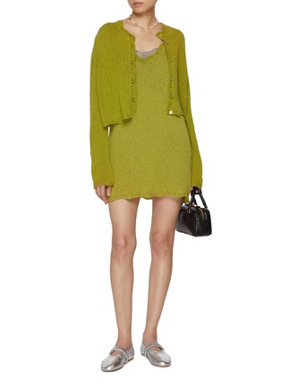 Figure View - Click To Enlarge - ATELIER EDITION - Roving Cotton Blend Knit Cardigan