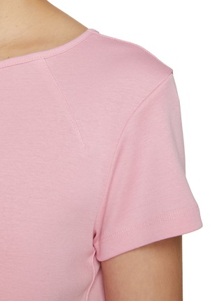  - ATELIER EDITION - Ribbed Darts Cotton Jersey T-Shirt