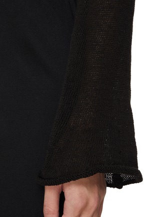  - ATELIER EDITION - Curl-Up Cotton Blend Knit Top