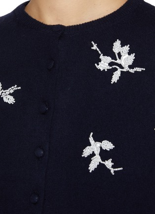  - ATELIER EDITION - Flower Beaded Wool Blend Cardigan