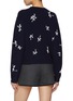 Back View - Click To Enlarge - ATELIER EDITION - Flower Beaded Wool Blend Cardigan