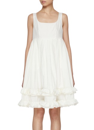 Main View - Click To Enlarge - ATELIER EDITION - Ruffled Cotton Dress
