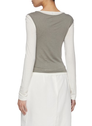 Back View - Click To Enlarge - ATELIER EDITION - Layered T-shirt