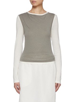 Main View - Click To Enlarge - ATELIER EDITION - Layered T-shirt