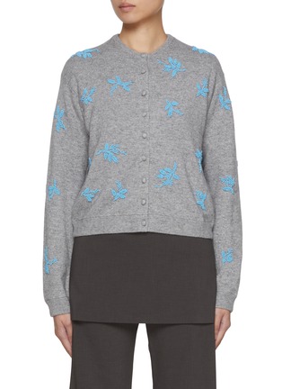 Main View - Click To Enlarge - ATELIER EDITION - Flower Beaded Cardigan