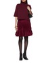 Figure View - Click To Enlarge - ALAÏA - Flared Pleated Midi Skirt