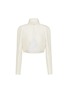 Main View - Click To Enlarge - ALAÏA - Open Front Cropped Silk Jacket