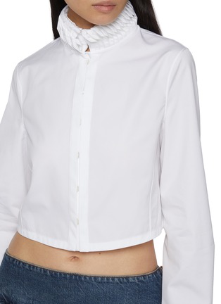  - ALAÏA - Victorian Trimmed Cotton Shirt