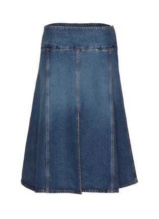 Main View - Click To Enlarge - ALAÏA - Front Slit Denim Skirt