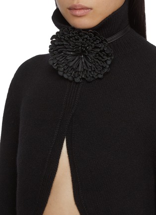 Figure View - Click To Enlarge - ALAÏA - Floral Leather Chocker