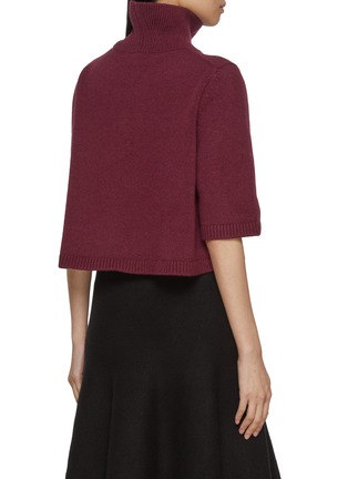 Back View - Click To Enlarge - ALAÏA - Turtleneck Cropped Top