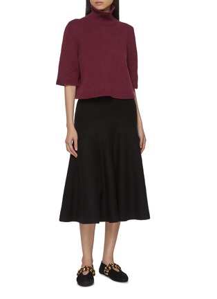 Figure View - Click To Enlarge - ALAÏA - Turtleneck Cropped Top