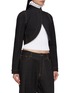 Front View - Click To Enlarge - ALAÏA - Open Front Cropped Denim Jacket