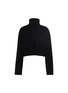 Main View - Click To Enlarge - ALAÏA - Open Front Cropped Turtleneck Top