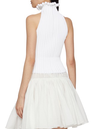 Back View - Click To Enlarge - ALAÏA - Frilled Collar Halter Neck Top