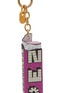 Detail View - Click To Enlarge - ANYA HINDMARCH - Raspberry Pez Leather Bag Charm