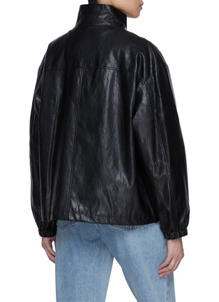 Back View - Click To Enlarge - DUNST - Vegan Leather Windbreaker Jacket