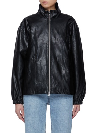 Main View - Click To Enlarge - DUNST - Vegan Leather Windbreaker Jacket