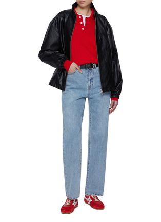 Figure View - Click To Enlarge - DUNST - Vegan Leather Windbreaker Jacket